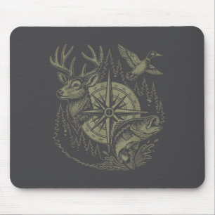 Deer Duck Fishing Hunting Solves Most Of My Proble Mouse Pad