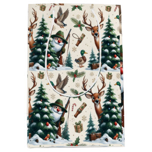 Deer, Ducks & Hunter Medium Gift Bag