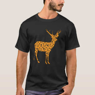 Deer Easy Halloween Outfit Fawn Elk Stag Lazy Cost T-Shirt