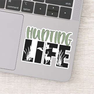 Deer Elk Hunting Outdoors  Die Cut Sticker Decal