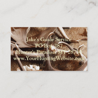 Deer Elk Moose Antlers Hunting Gift Ideas Hunters Business Card