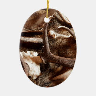Deer Elk Moose Antlers Hunting Gift Ideas Hunters Ceramic Ornament