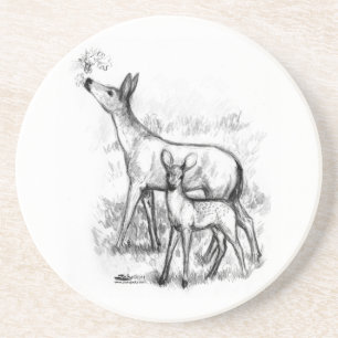 Deer Family Coaster
