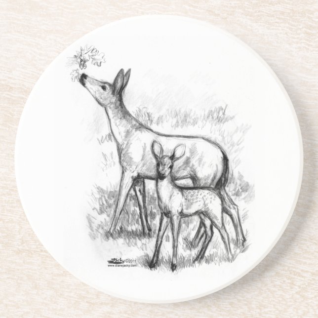 Deer Family Coaster (Front)