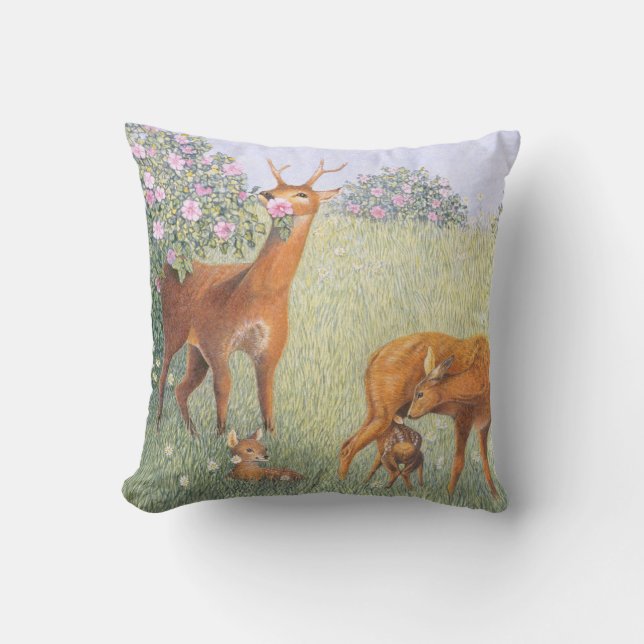 Deer Family Cushion (Front)