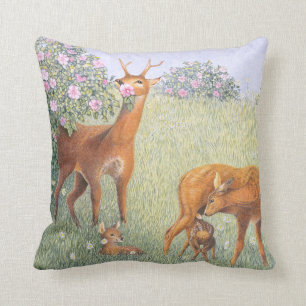 Deer Family Cushion
