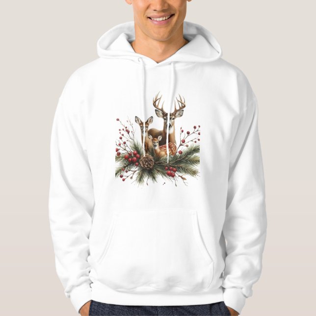 Deer Family  Hoodie (Front)