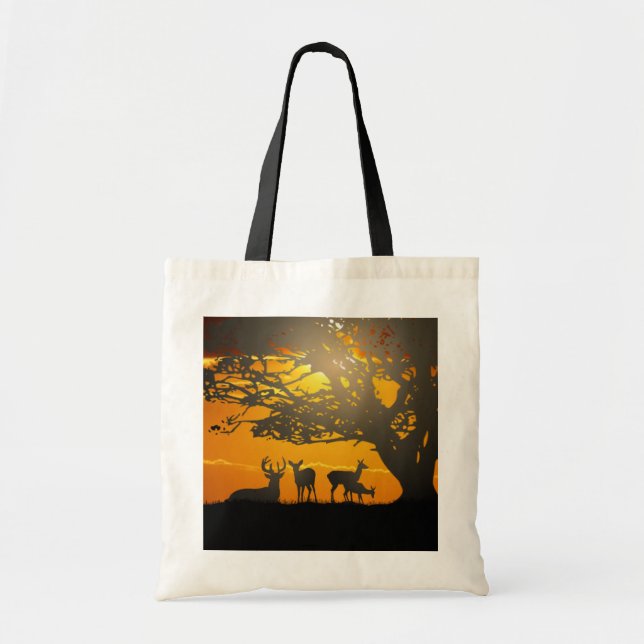 Deer Family Tote Bag (Front)