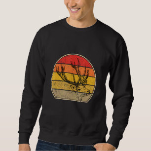 Deer Farmer Retro Vintage Forest Animal Sweatshirt