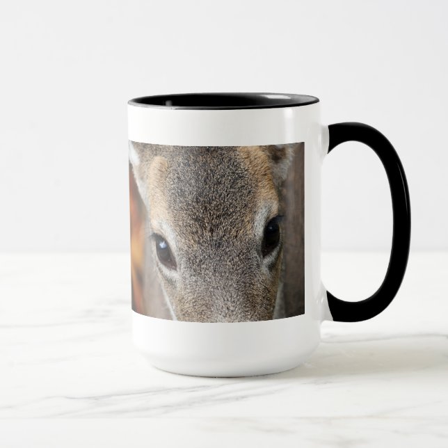 Deer Fawn Closeup Portrait Mug (Right)