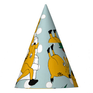 Deer Festive: Christmas Pattern Design Party Hat