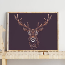 Deer | Forest Animal Deer Wall Print
