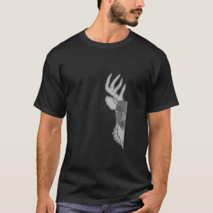 Deer Forest Animal Portrait Motif Hunter Wildlife  T-Shirt