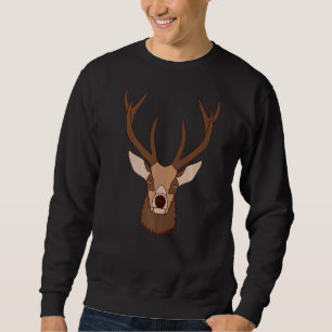 Deer Forest Hunting Animal Motif Imprint Hunter 1 Sweatshirt