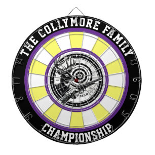 Deer Forest Target Bullseye Art Dartboard