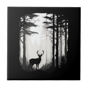 Deer Forest Wildlife Ceramic Tile