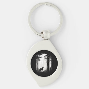Deer Forest Wildlife Key Ring
