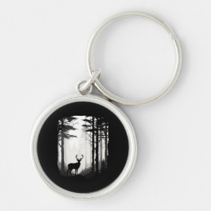 Deer Forest Wildlife Key Ring