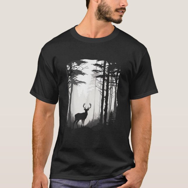 Deer Forest Wildlife T-Shirt (Front)