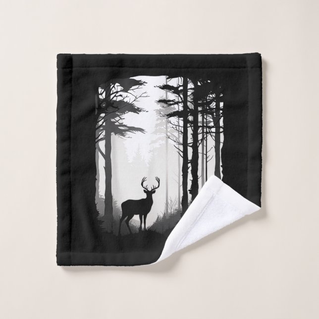 Deer Forest Wildlife Wash Cloth (Wash Cloth)