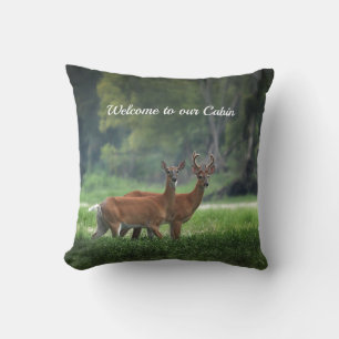Deer, Forest Woodland Cushion