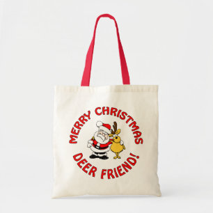 "Deer Friend" Christmas bag - choose style, colour