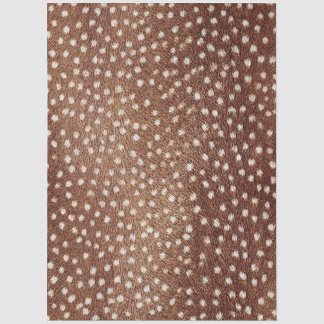 Deer Fur Spotted Hide Decoupage Tissue Paper (Front)