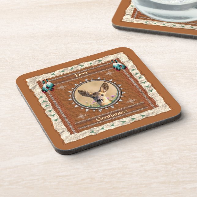 Deer  Gentleness Energy Coaster (Left Side)