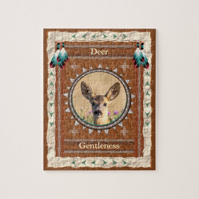 Deer -Gentleness- Jigsaw Puzzle w/ Gift Box (Vertical)