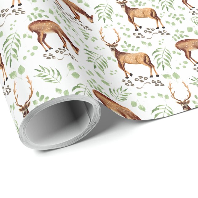 Deer Gift Wrapping Paper (Roll Corner)
