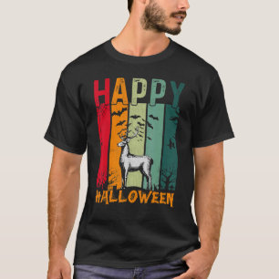 Deer   Girls Boys Retro Style Halloween Dinner Par T-Shirt