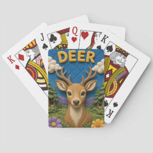 Deer Glade Edge Modern KlayKoo Playing Cards