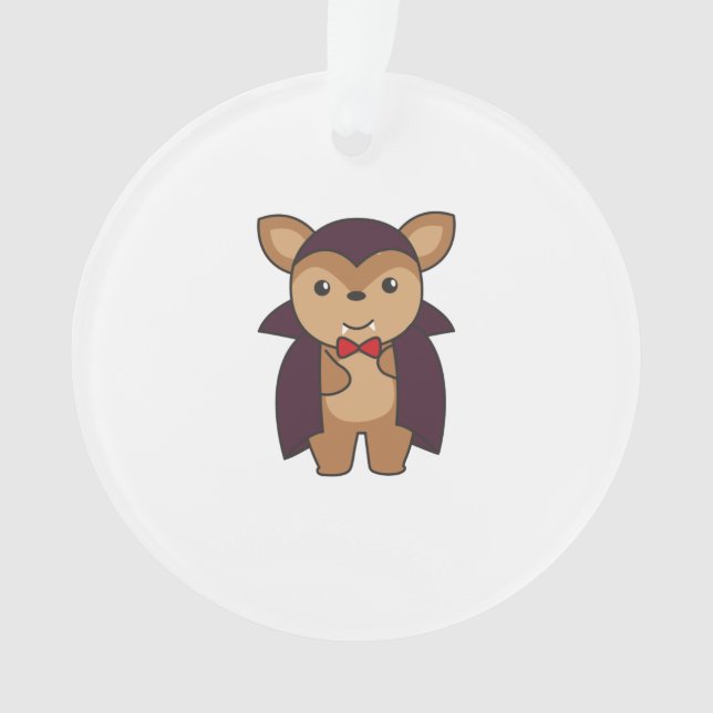 Deer Halloween Cute Devil Vampire Costume Ornament (Front)