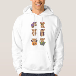 Deer Halloween Devil Pumpkin Vampire Costume Hoodie