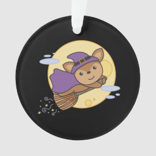Deer Halloween Witch Kids Witch Costume Ornament