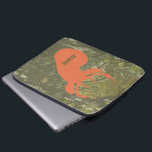 Deer Head & Camouflage Electronics Bag<br><div class="desc">An electronics bag featuring an illustration of an orange deer head over a background of camouflage.  Personalise with your name.</div>