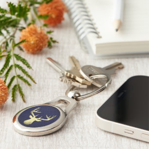 Deer Head Key Ring