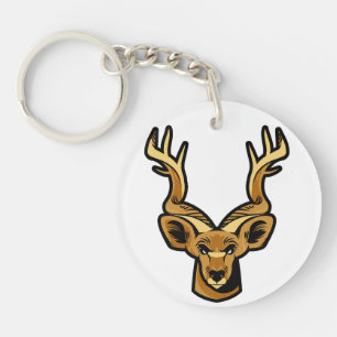 Deer Head Keychain