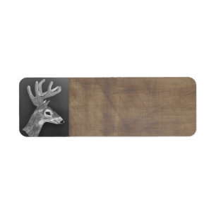 Deer Head label Return Address Label