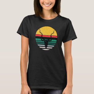 Deer Head Retro Hunting Jungle Impala Safari Kudu T-Shirt