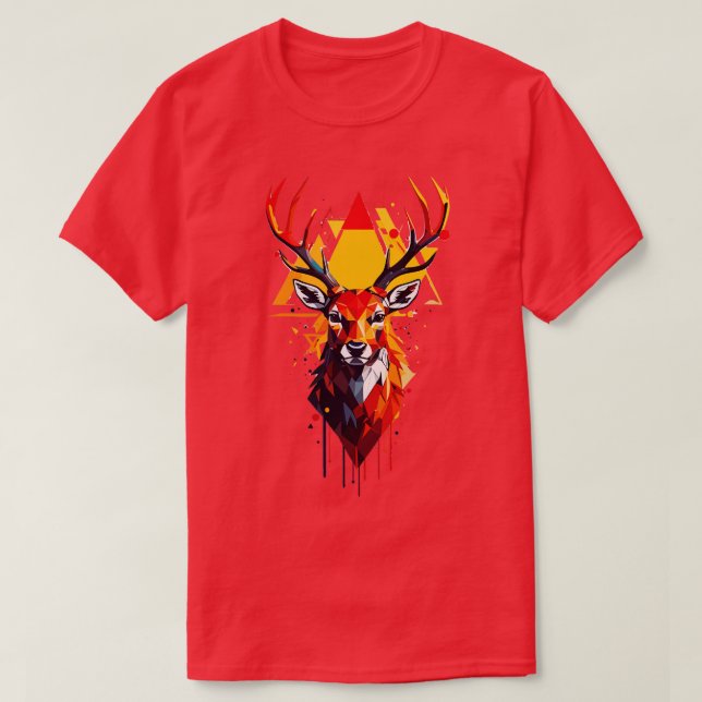Deer Head T-Shirt (Design Front)