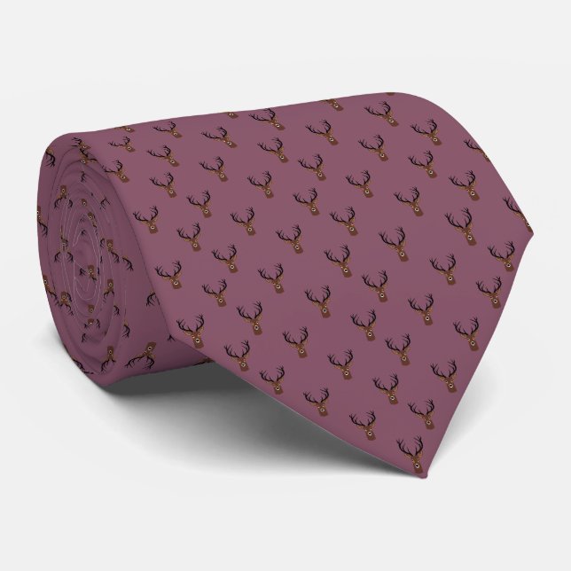 Deer Head Tie (Rolled)