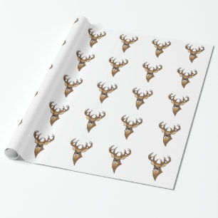 Deer head wrapping paper