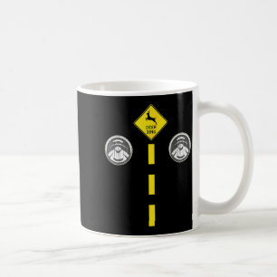 Deer Headlights With Road Markings Couples Costume Coffee Mug