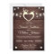 Deer Heart String Lights Rustic Wood Wedding