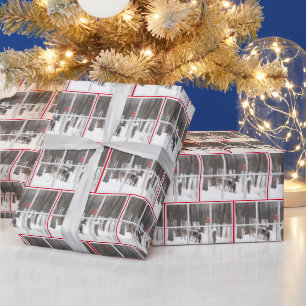 Deer Herd in Winter Woods Wrapping Paper