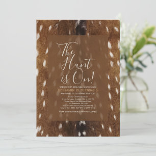 Deer Hide Print Ivitation Invitation