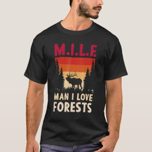 Deer Hiking Gifts Camping Mountaineering Hiking Hu T-Shirt