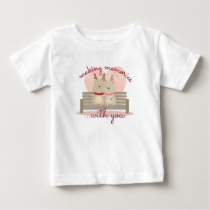 Deer Hugging Love Design with Phrase for Kids Baby T-Shirt