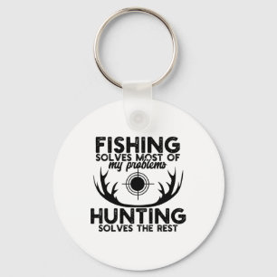 Deer Hunt Funny Fishing And Hunting Key Ring